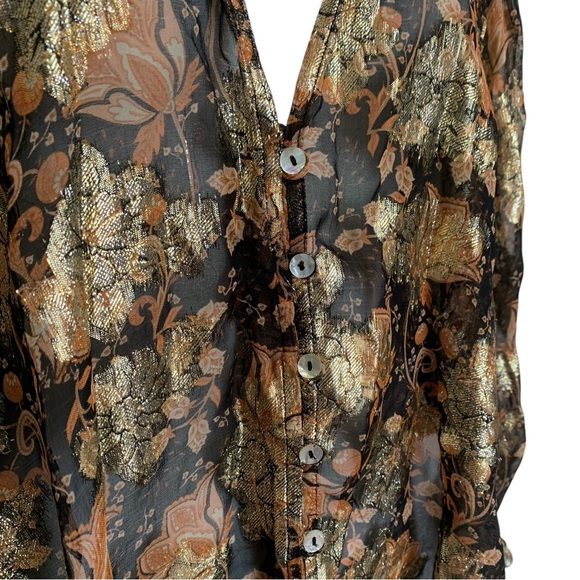 NWOT Free People Scorpion Sheer Blouse Size XS - Picture 9 of 15